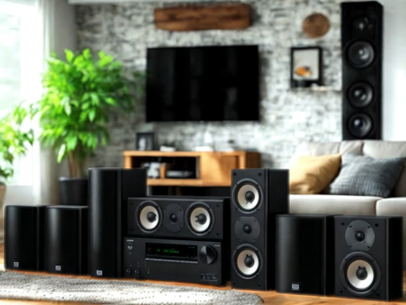 Onkyo HT-S9800THX en un salón